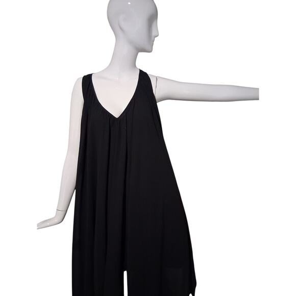 Michael Kors Asymmetrical Women's size L  Chiffon Witchy Whimsigoth‎ Fairy Dress - Picture 7 of 12